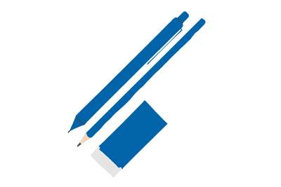 講習申筆記用具請用保険証イラスト