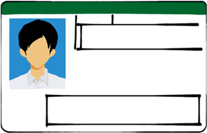 講習申請用自動車免許証イラスト